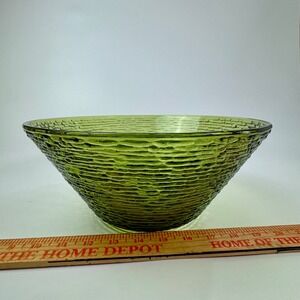 Anchor Hocking Sereno Avocado Green Bark Serving Bowl 11.5 Inch MCM